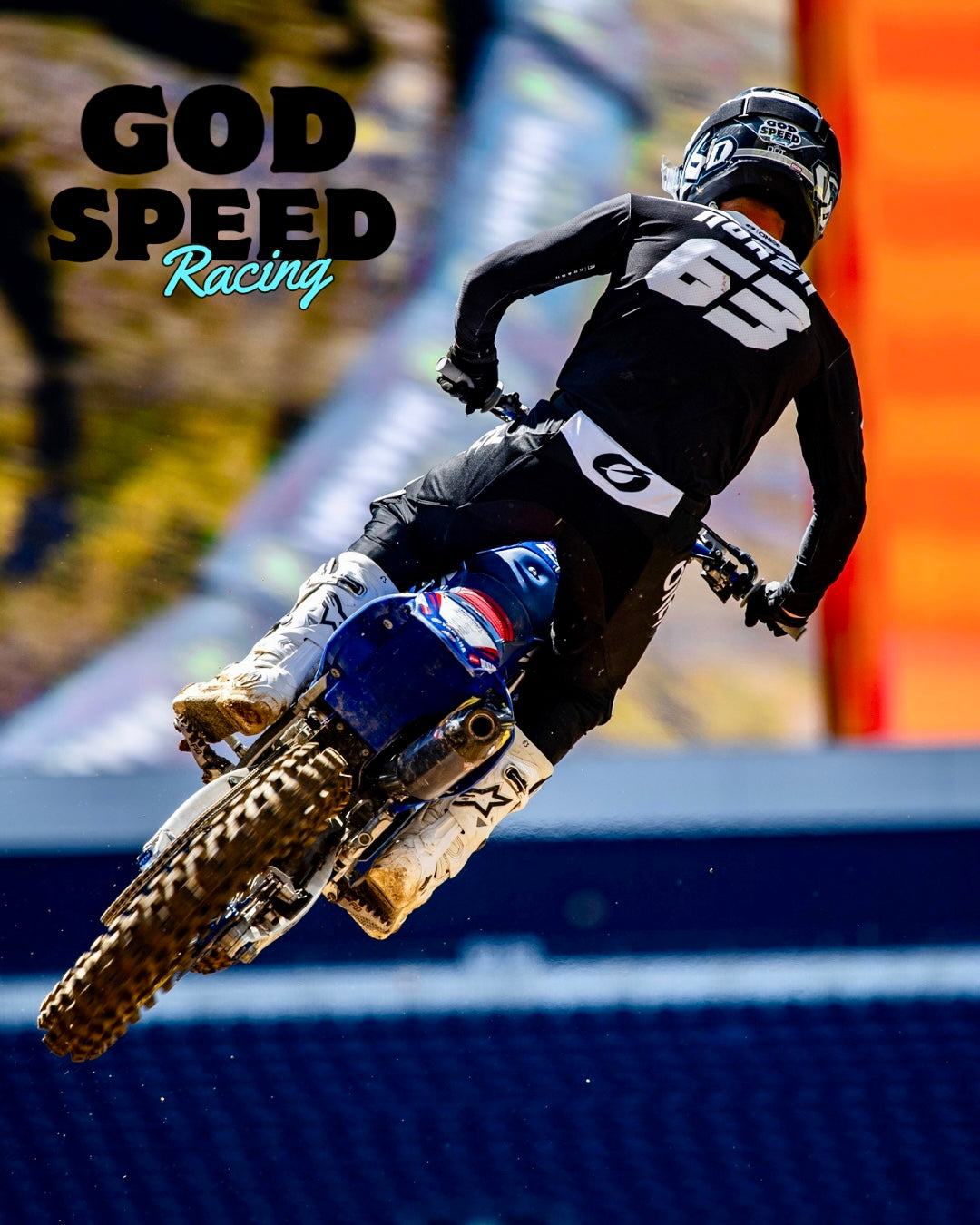 Godspeed Racing Logo sticker- Blue